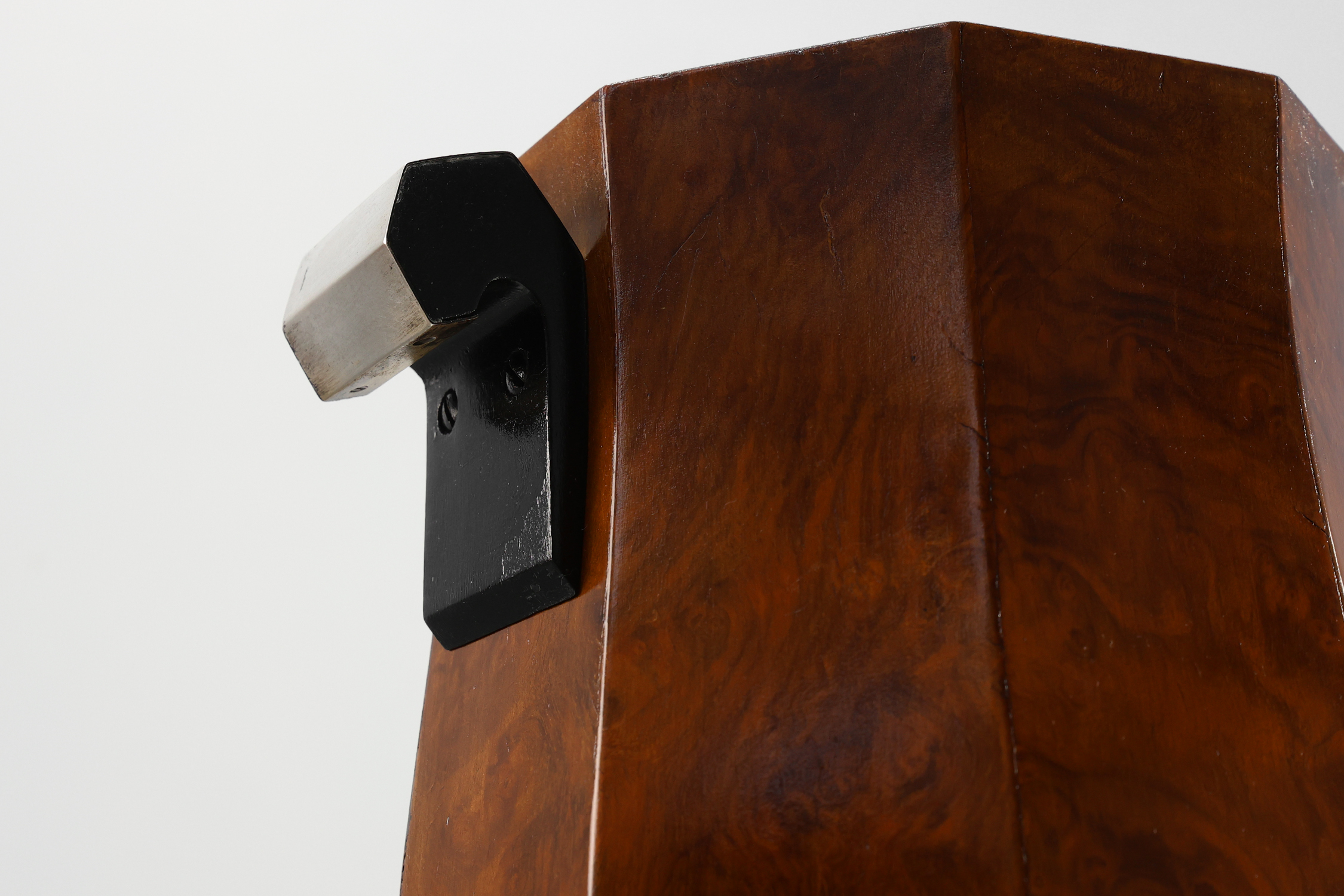 Art Deco sculptural burlwood ice bucket, France ca. 1925thumbnail